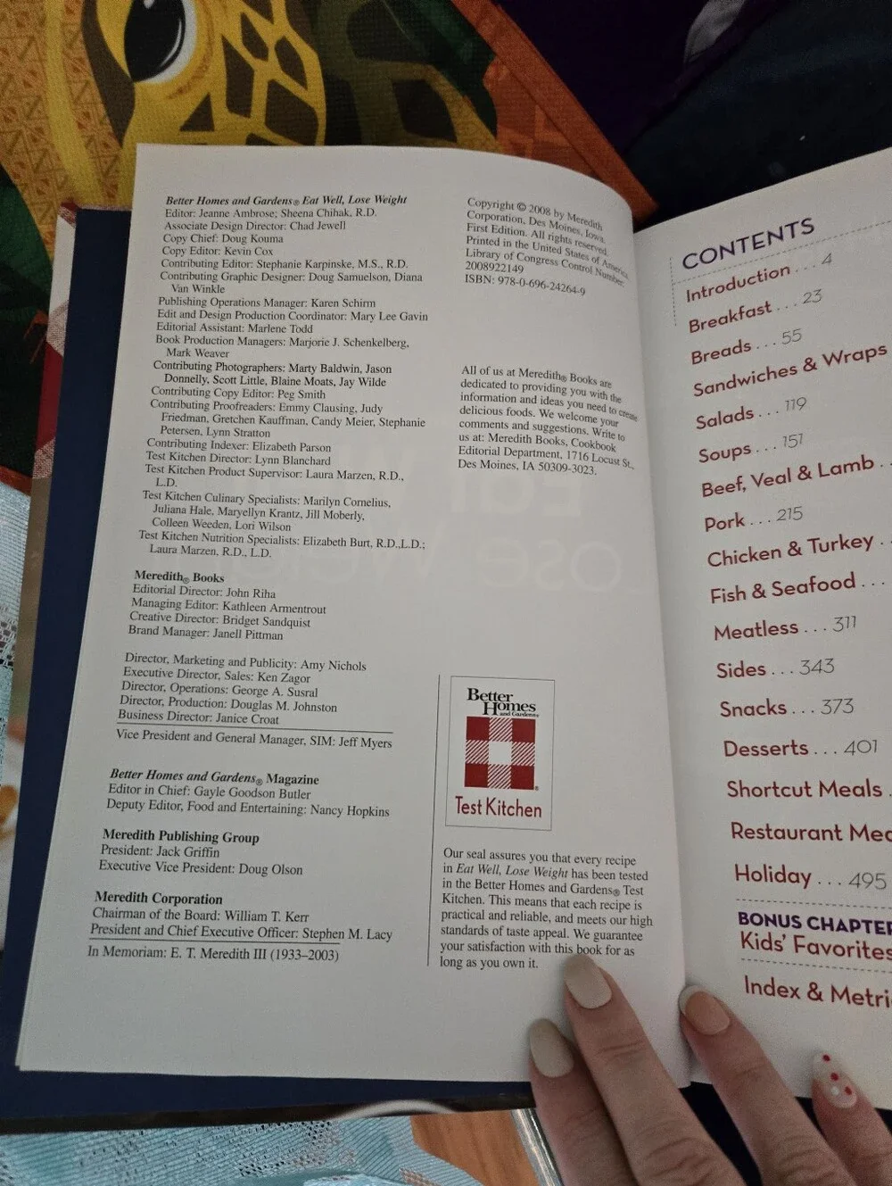 4/$15 Better Homes & Gardens Eat Well Lose Weight Cookbook 500+ Healthy